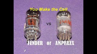 Fender China 12AX7 vs Hammond Amperex 12AX7 Tube Comparison Peavey XXX Amp [upl. by Demp]