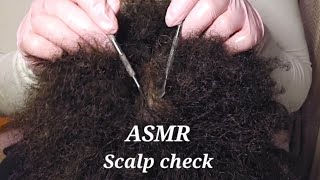 ASMR ✨️ inaudible soft whispering ✨️ Scalp check amp scratching with gloves [upl. by Palla]