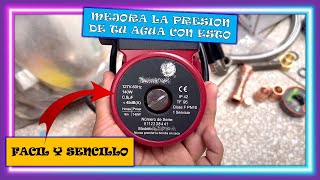 Bomba presurizadora para mejorar el flujo de tu agua bombadeagua [upl. by Kolnick783]