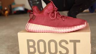 Ox Blood Yeezy custom by Quonito Dope or Nope [upl. by Amoreta400]