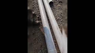 Half perforated pipe for drainage system in RE Wall amp flyovershortstrendingviralreelsyt [upl. by Sidoney]