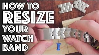 How to Resize  Adjust a Watch Band [upl. by Arihppas]