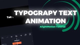 TYPOGRAPHY TEXT ANIMATION  ALIGHTMOTION TUTORIAL [upl. by Hanah]