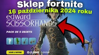 Sklep fortnite 16 października 2024 roku Nowy skin Edward Scissorhands [upl. by Ostler]