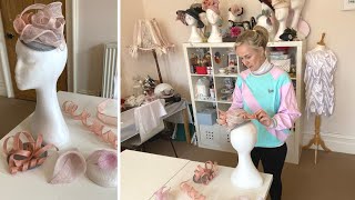 HOW TO USE SINAMAY FABRIC  Using Sinamay For Trimmings In Millinery  Didsbury Art Studio [upl. by Gosser]