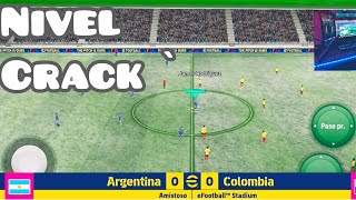 EFOOTBALL 2025 Mobil Argentina Vs Colombia  Modo nieve NIVEL CRACK 😱 [upl. by Arvid]