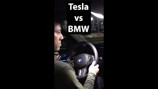 BMW i4 vs Tesla Model 3 door closing sound battle [upl. by Fem]