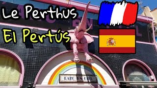 Le Perthus  El Pertús  France  Spain  Walking Tour  🇫🇷  🇪🇸  ▪HD▪ [upl. by Aseek]