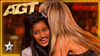 9 Year Old Wins the Golden Buzzer With Her POWERFUL Voice on Americas Got Talent 2024 [upl. by Halonna544]