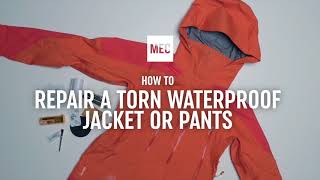 How to Repair a Torn Waterproof Jacket or Pants [upl. by Jeannette]