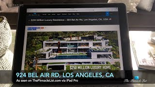 Luxury Dream Home Architecture  924 Bel Air Rd Los Angeles CA USA 🇺🇸 [upl. by Molton]