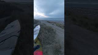 North Easterly winds great for Windsurfing 45 side off and fun waves windsurfing [upl. by Dannye]