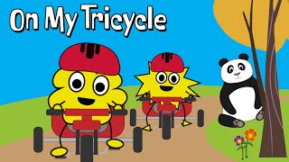 On My Tricycle  Fun kids Songs and Nursery Rhymes [upl. by Emrich258]