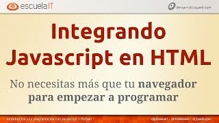 Integrar Javascript en HTML [upl. by Imer106]