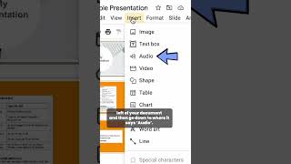 How to Insert AudioMusic into Google Slides [upl. by Zzaj]