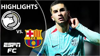 🚨 HEARTBREAK 🚨 Unionistas de Salamanca vs Barcelona  Copa Del Rey Highlights  ESPN FC [upl. by Dahsar]