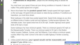 Massachusetts Drivers Manual Read Out Loud Chapter 41 [upl. by Yrgoerg]