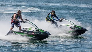 Kawasaki Jet Ski SXR First Ride Review Video [upl. by Einalem669]