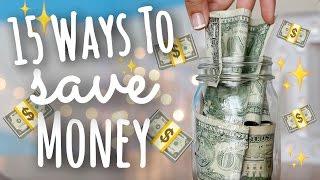 15 Easy Ways to Save Money as a Teen  SimplyMaci [upl. by Yesteb]