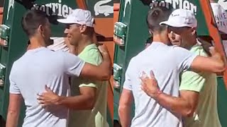 Nadal and Djokovic an EPIC Reunion after 3 years  RolandGarros 2024 [upl. by Kcirrad]