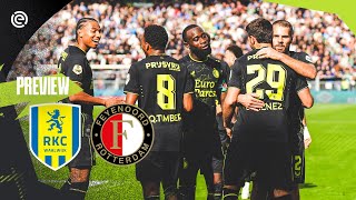 PREVIEW 📊  RKC Waalwijk  Feyenoord  Eredivisie 11 [upl. by Filide]