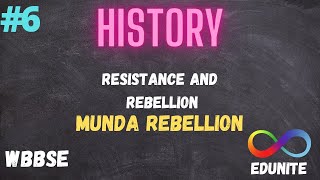 MUNDA REBELLION  RESISTANCE AND REBELLION  CHAPTER 3  HISTORY  WBBSE  PART 6 [upl. by Wiley]