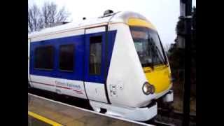 Chiltern Railways Class 172168 172103  168x12 at Solihull 28022014 [upl. by Henson]