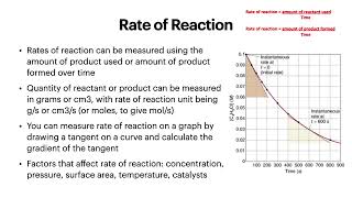 GCSE Chemistry  Rates of reaction reversible reactions and equilibrium AQA [upl. by Andaira]