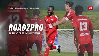 road2pro 011 i scored on my debut matchday vlog  day in the life of fc saintlô manche player [upl. by Tama]