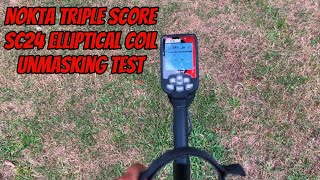 Nokta Triple Score SC24 Elliptical Coil Unmasking Targets with Colonial Nails [upl. by Buchbinder190]