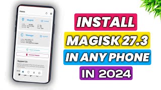 Install Magisk Manager Latest Version in Any Android  How to Install Magisk Manager Without Root [upl. by Josee900]