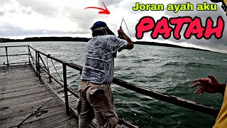 TARIK IKAN SAMPAI JORAN PATAH MEMANCING RAKIT DI JOHOR  Rakit Sungai Tiga Tanjung Langsat 37 [upl. by Munster]