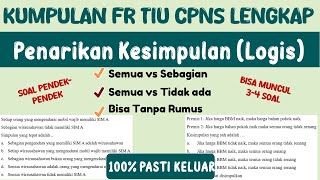 FR TIU CPNS 2024  Penarikan Kesimpulan Cara Cepat dan Konsep [upl. by Dnaltiac]