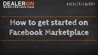 How to Get Started on Facebook Marketplace [upl. by Ulberto]