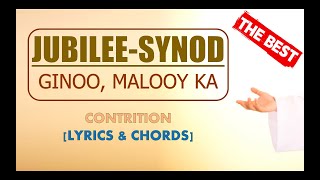 GINOO  MALOOY KA  JUBILEE  SYNOD  LYRICS amp CHORDS  HILIGAYNON SONG  CATHOLIC SONG  CONTRITION [upl. by Latif768]