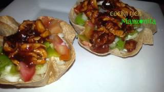 Mini tacos salad de pollo [upl. by Clive]