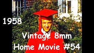 Vintage 8mm Home Movie 54 A Slice of Life from 58 [upl. by Ynor764]