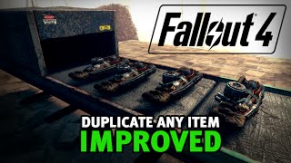 Fallout 4  Duplicate ANY Item Glitch IMPROVED After Patch 17110 [upl. by Anoirb]