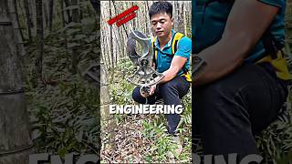 Engineering Student Forced to Create a Tree Cutting Machine shorts [upl. by Orpha]