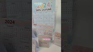 MINI COMBO CALENDÁRIOS PARA IMPRIMIR 2024  ARQUIVO DIGITAL PAPELARIA PERSONALIZADA [upl. by Asseret]