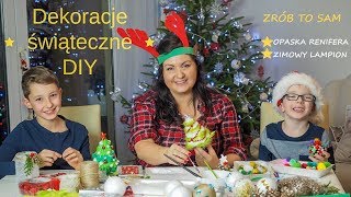 Dekoracje świąteczne z PEPCO  opaska renifera  zimowy lampion  DIY [upl. by Pol]