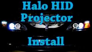 DIY  How to Install Halo Projector Headlights with 6000K HIDs [upl. by Innes]