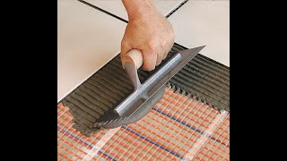 How to Install a SunTouch Electric Floor Heating Mat [upl. by Bartel]