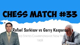 Rafael Sarkisov vs Garry Kasparov  United States Championship New York 1958 [upl. by Alled]