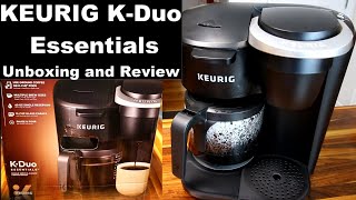 Keurig KDuo Essentials Coffee Maker Unboxing Review and Demo [upl. by Ytissac826]