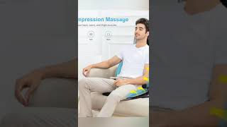 Neck Back Massager with Heat 2D ro 3D Kneading bellyfat chair massage massagetherapy [upl. by Oiralih]