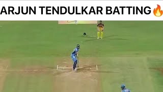 ARJUN TENDULKAR BATTING cricket arjuntendulkar t20 cricketleague sachintendulkar [upl. by Anos306]