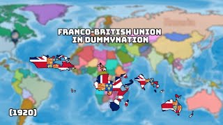 FrancoBritish Union in 1920 Dummynation [upl. by Maryly329]