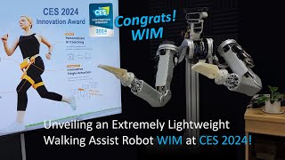 Unveiling a Lightweight Walking Assist Robot WIM at CES 2024 [upl. by Martella657]