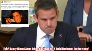 Epic Nancy Mace Slams Adam Kinzinger On X Amid Restroom Controversy [upl. by Ordnasil691]